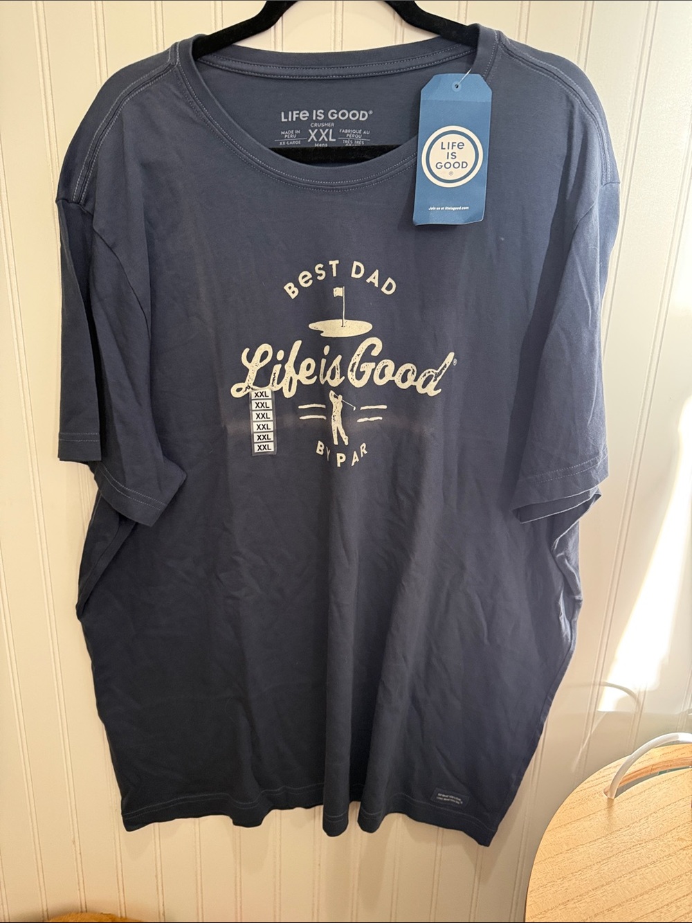 Life Is Good Men's Navy 'Best Dad' Golf Tee